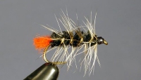 WOOLLY WORM, BLACK & GRIZZLY